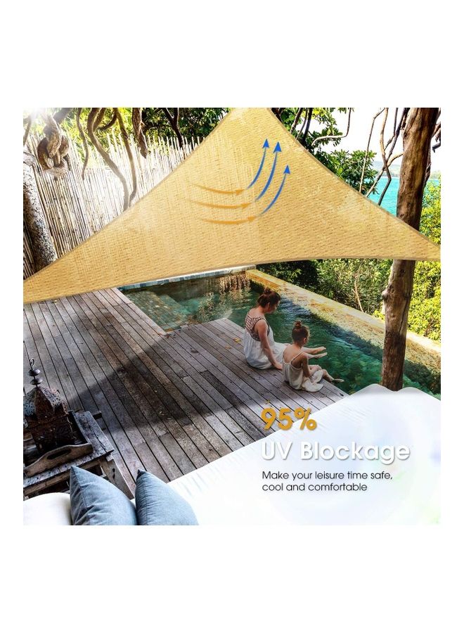 Generic - Triangle Shaped Shade Sail Beige 3.6 x 3.6 x 3.6meter - Image 1