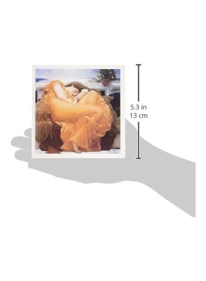 3dRose Flaming June By Lord Frederic Leighton Greeting Cards, 6" x 6", Set of 6 (gc_130166_1) - Image 2