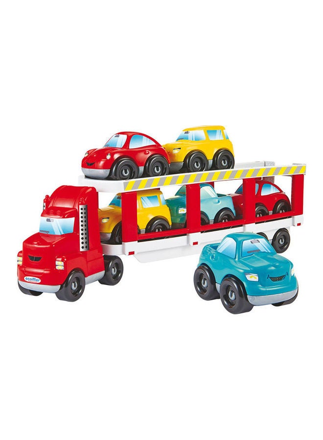 ecoiffier 7-Piece Abrick Cars Carrier Truck Set