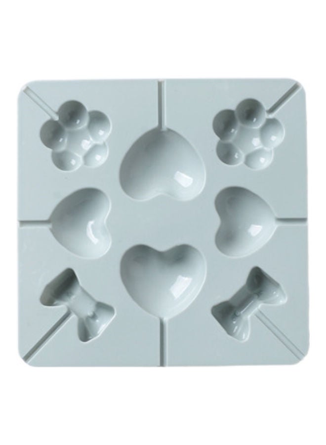 QiaoKai Silicone Ice Cream Mold Grey 15x15.1x1.5cm  - Image 1