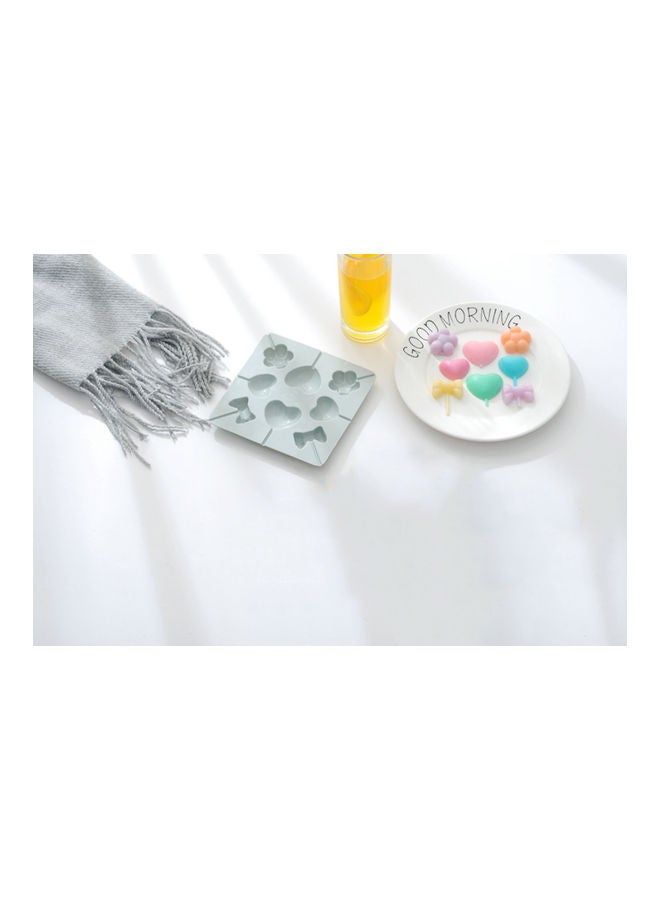 QiaoKai Silicone Ice Cream Mold Grey 15x15.1x1.5cm  - Image 3