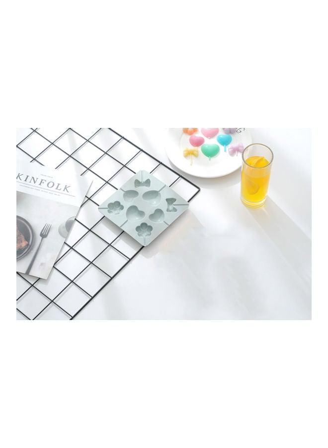 QiaoKai Silicone Ice Cream Mold Grey 15x15.1x1.5cm  - Image 4