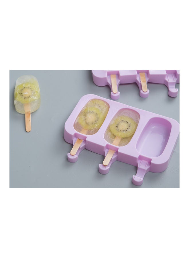 QiaoKai Silicone Ice Cream Mold purple 10.8x19.5x3.5cm  - Image 2