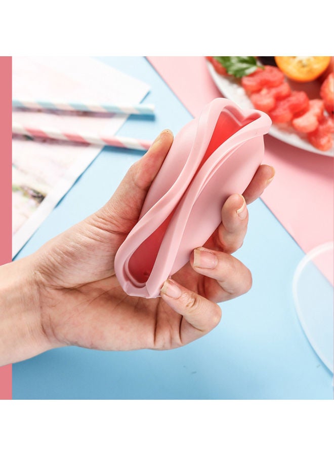 QiaoKai Silicon Ice Cream Mold pink 10.5x10cm  - Image 2
