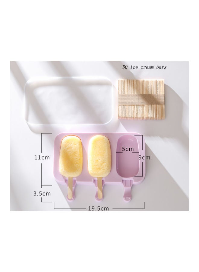 QiaoKai Silicone Ice Cream Mould purple 19.5x11*9cm  - Image 4