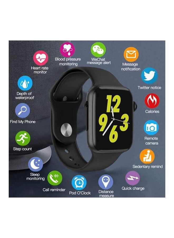 modio 44Mm Full Screen  Smartwatch Black - Image 2