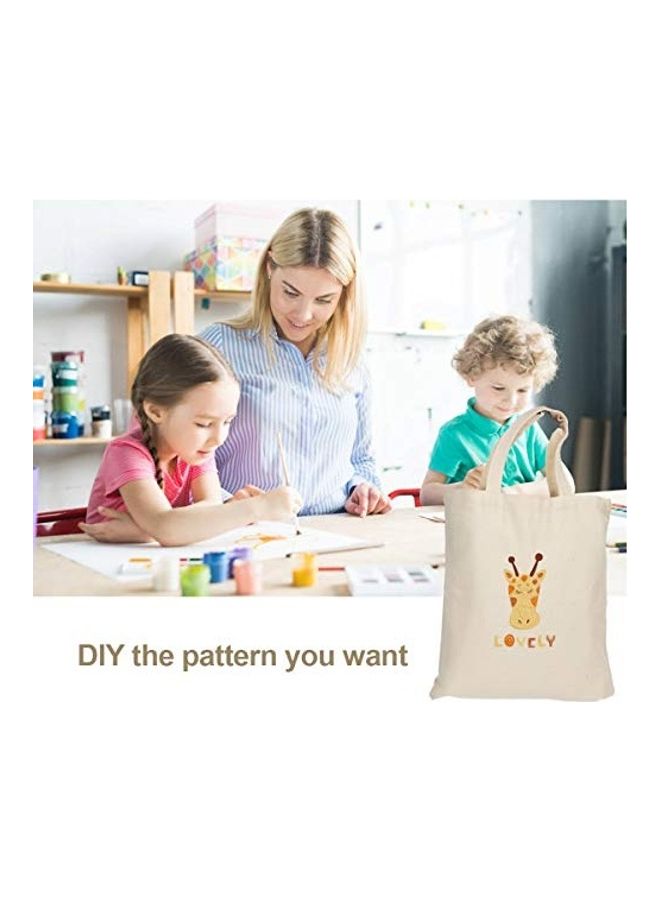 Eco-neutral - 3-Piece Cotton Tote Bags White 42x38cm - Image 1