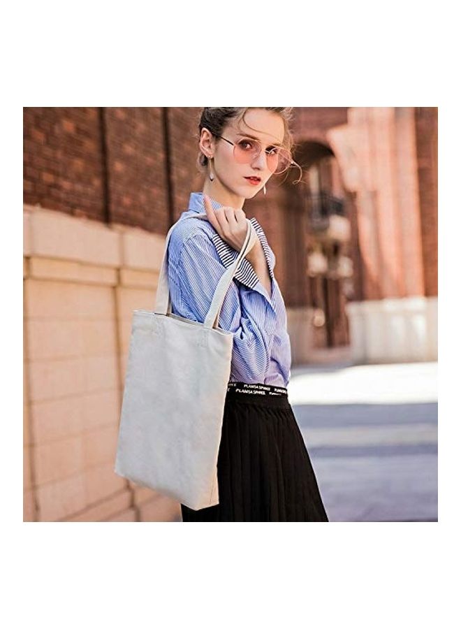 Eco-neutral - 6-Piece Cotton Tote Bags Beige 42x38cm - Image 1