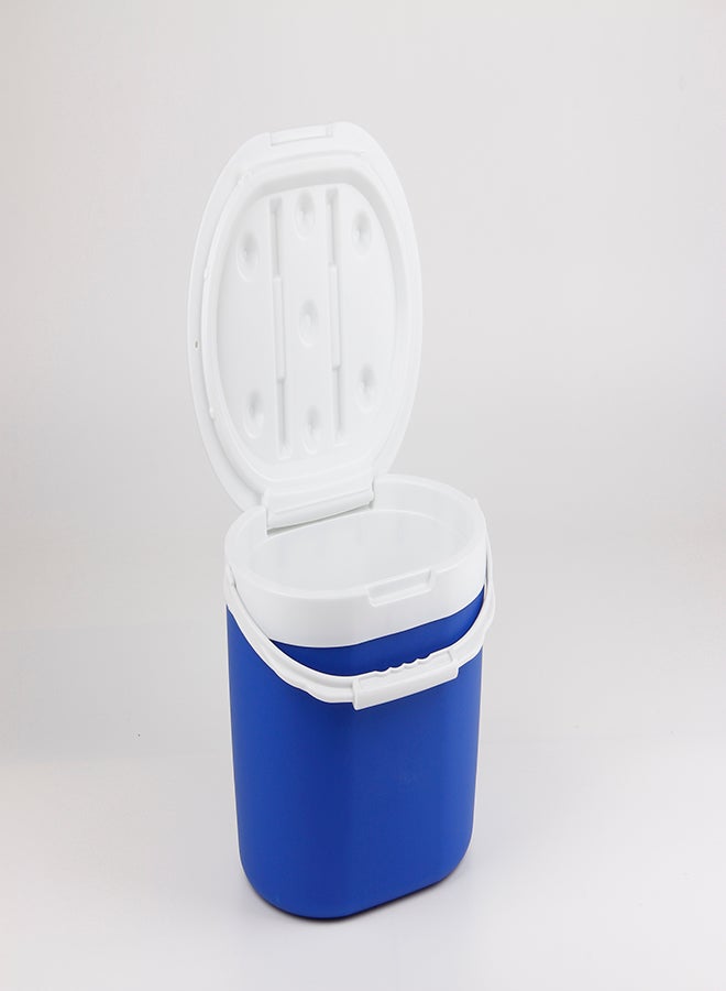 Noon East - 6 L Ice Box - For Outdoor Use - Portable - For Drinks And Food - Storage Box - Cooler - Blue-White Blue-White 6 L - Image 1