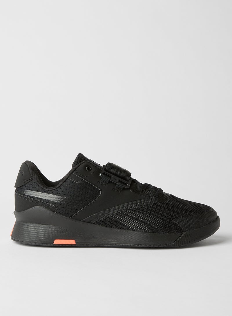 Reebok - Lifter Pr II Training Shoes Cblack/Nghblk/Ornflr - Image 1