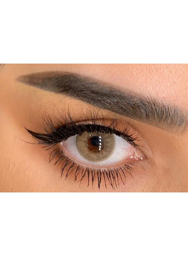 ماي لينس عدسات لاصقة لينة ولامعة ذات لون بني فاتح وتسمح بدخول الأكسجين. دعي عينيكِ تتنفس مع ماي لينس للنساء - Image 1