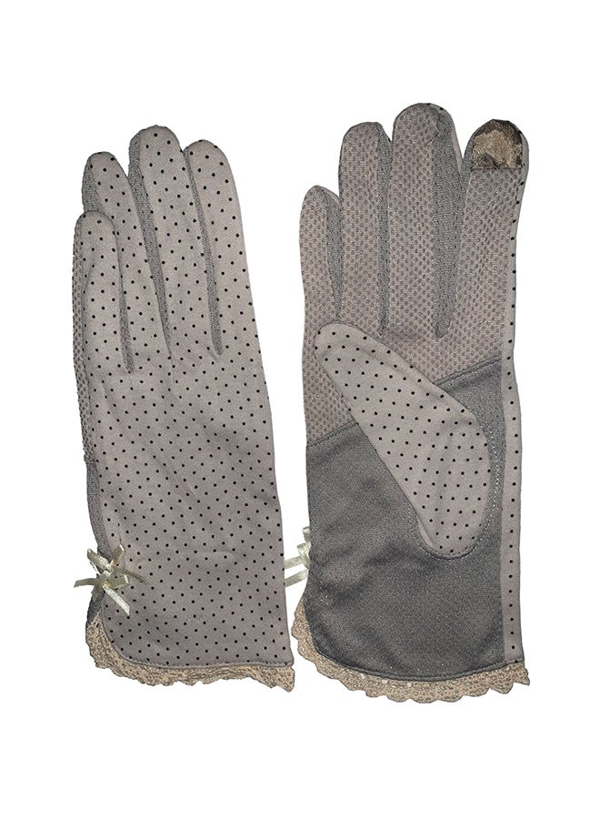 Sun Protection Summer Gloves Grey - Image 1