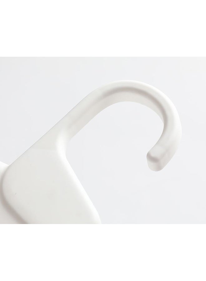 fashionhome 2 Layered Wardrobe Plastic Storage Rack White 30x31.5x55cm - Image 5