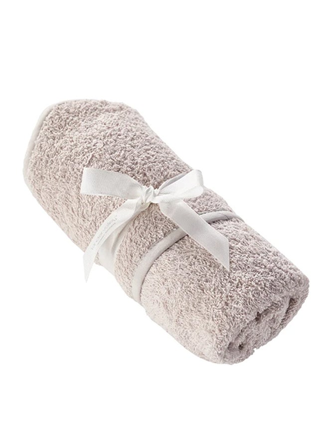 كايندر فالي منشفة سادة بغطاء للرأس - رمادي - Image 1