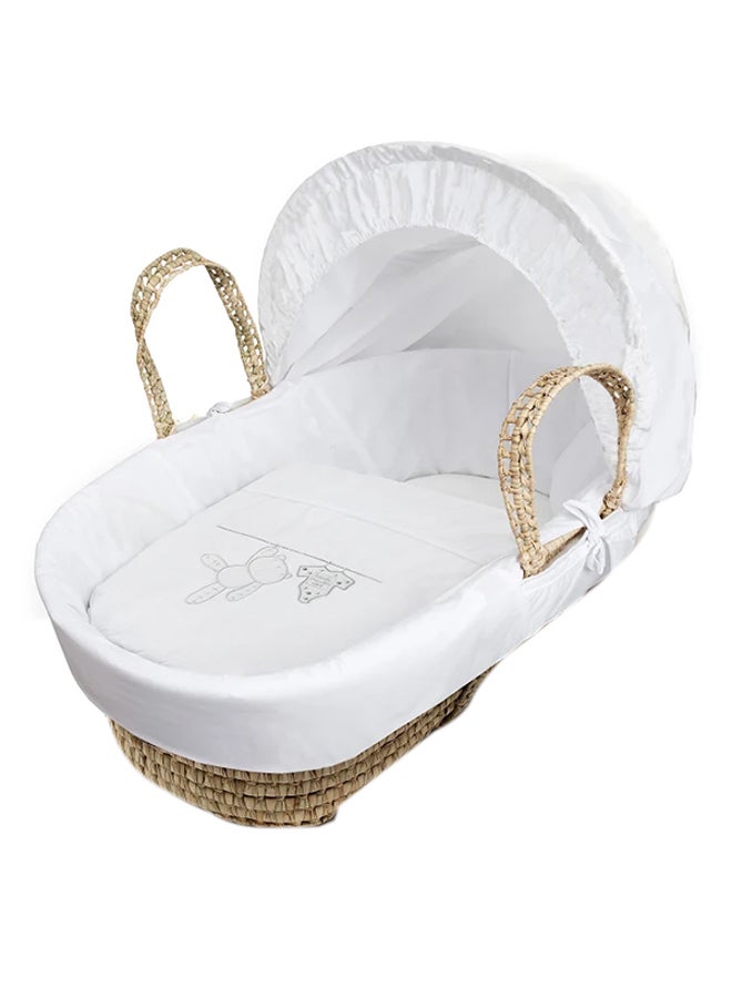Kinder Valley 4-Piece Teddy Wash Day Moses Basket Bedding Set - Image 1