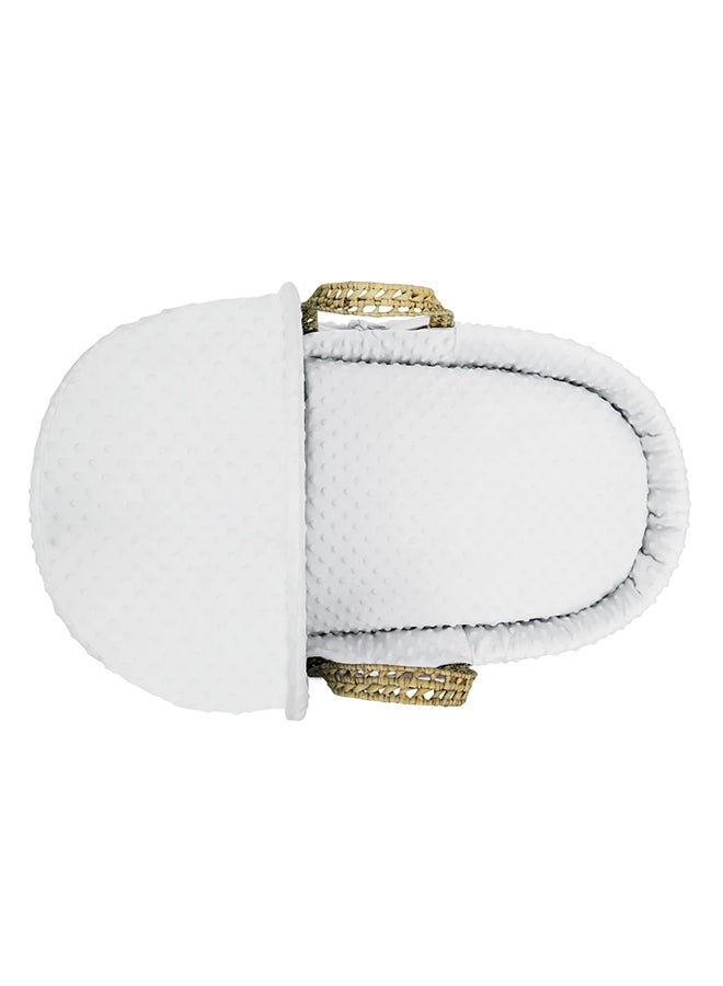 Kinder Valley Dimple Palm Moses Basket - White - Image 3