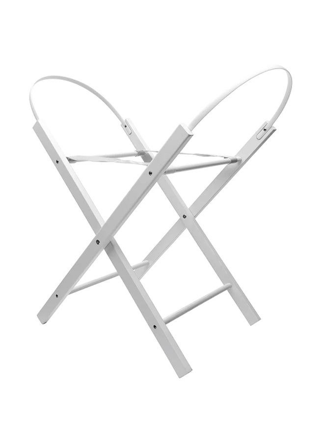 Kinder Valley Dimple Palm Moses Basket With Folding Stand - White - Image 4