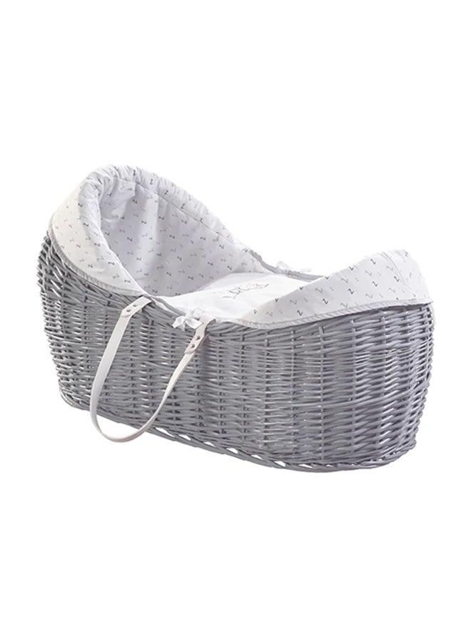 Kinder Valley Sleepy Little Owl Grey Pod Moses Basket Grey  - Image 2