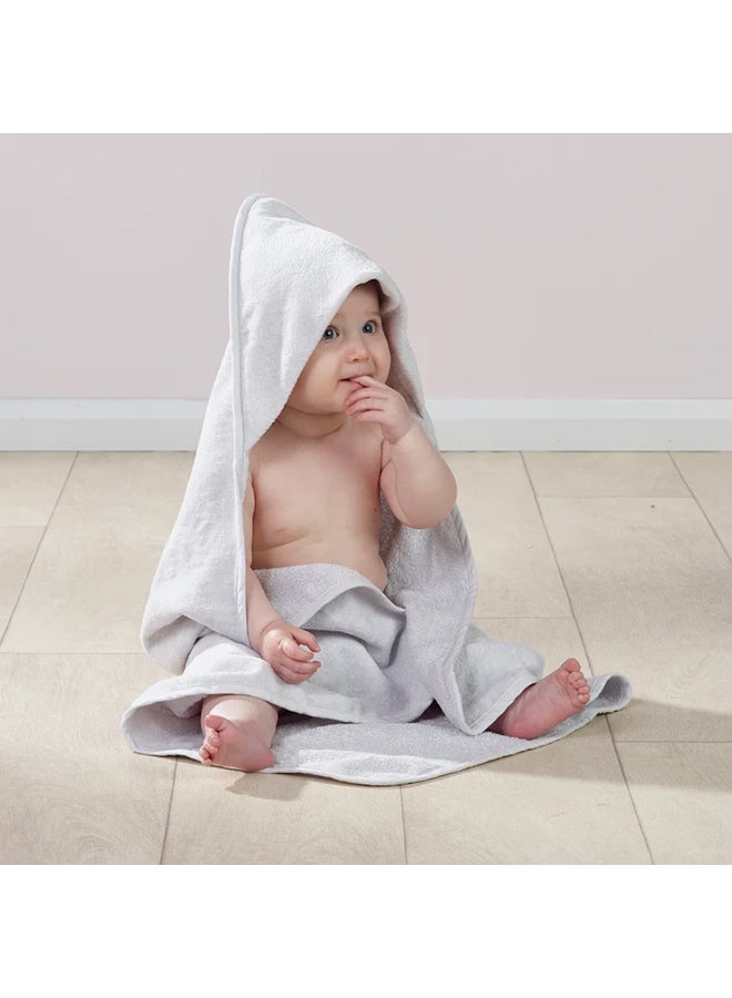 Kinder Valley Plain Hooded Towel, Pack Of 2 - Grey - Image 3