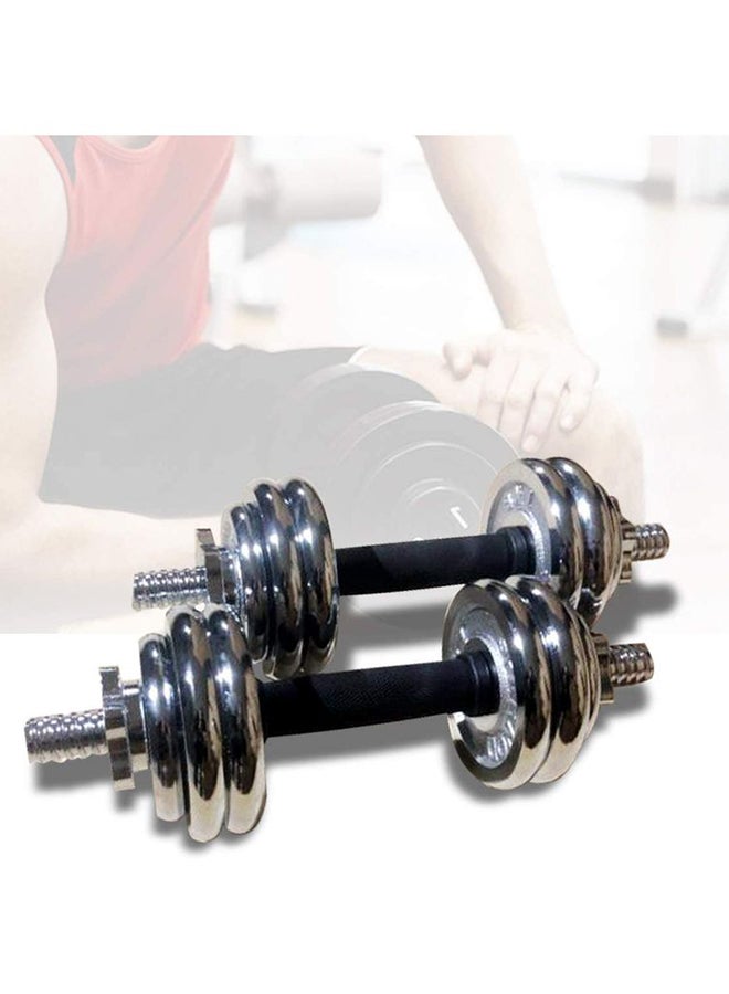 Sparnod Fitness Adjustable Dumbbell Weight Set With 2 Rods And 12 Plates & Carry Case (SD-15) 15kg - Image 3