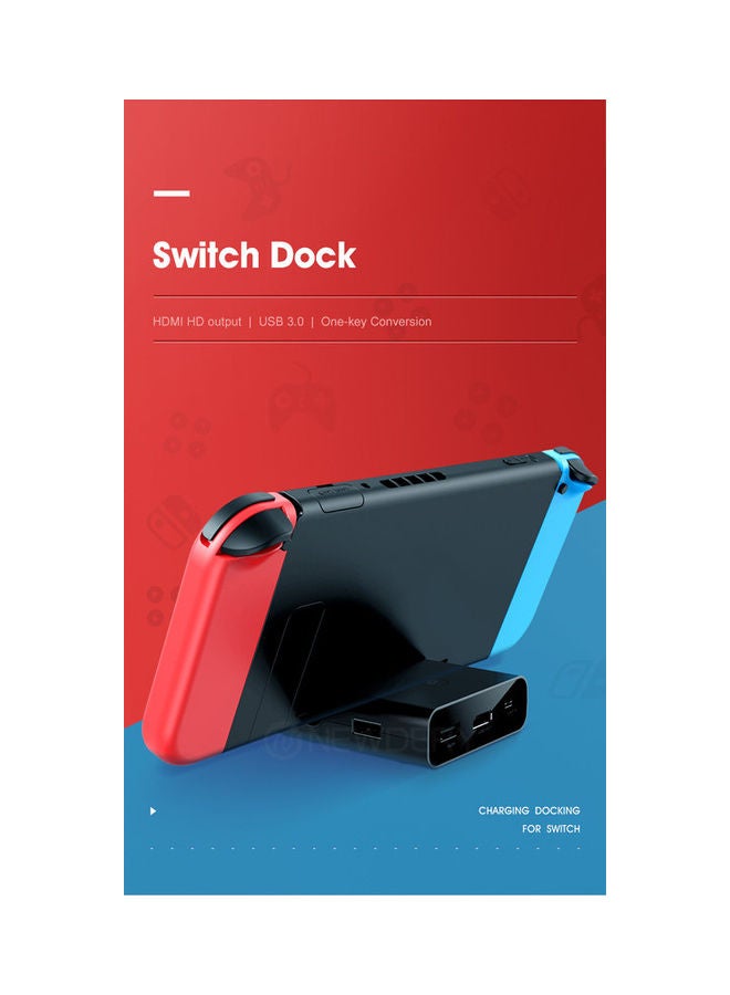 Generic - 5 In 1 Multifunction TV Dock Station For Switch, Portable TV Docking Station Replacement For Switch With HDMI And USB 3.0 Port wireless - Image 1
