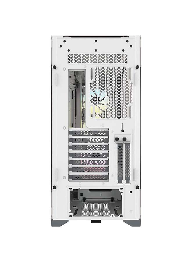 CORSAIR iCUE 5000X RGB Mid-Tower ATX PC Smart Case, Tempered Glass, 3x 120mm RGB Fans, Up to 360mm Radiator & 10x Fans Support, 2x USB 3.0, 1x USB-C 3.1, White | CC-9011213-WW White  - Image 4