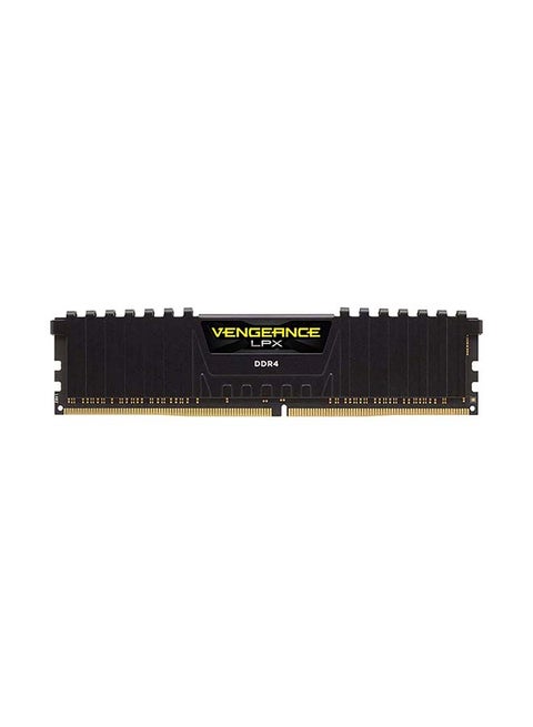 مجموعة ذاكرة الكمبيوتر المكتبي DDR4‏ C16 تتميز بأداء عالٍ وتردد 2400 ميجاهرتز ودعم XMP 2.0 أسود