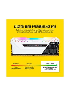 كورسير وحدة ذاكرة مضيئة DDR4 بسعة 3200 ميجا هرتز بتقنية XMP 2.0 مع إضاءة LED متعددة الألوان RGB مفعمة بالحماس طراز C16  - Image 4