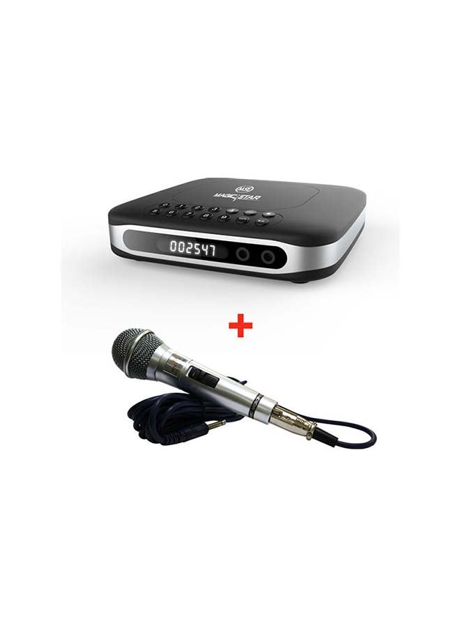 Magic Star Operea Karaoke Player With Corded Mic MS905 black 