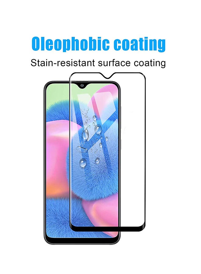 Glass Tempered Glass Screen Protector For Samsung Galaxy A30S Black/Clear - Image 2
