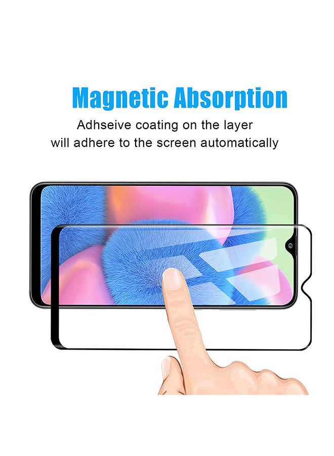 Glass Tempered Glass Screen Protector For Samsung Galaxy A30S Black/Clear - Image 3