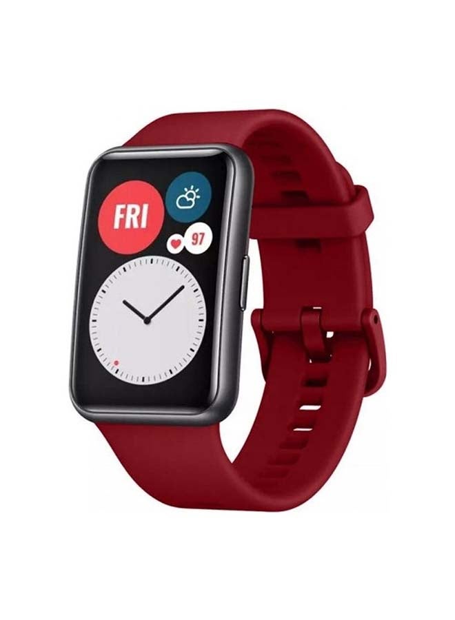 Replacement Band For Huawei Watch Fit Red - Image 2