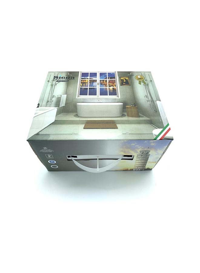 سيينا صنبور مرحاض فضي - Image 3