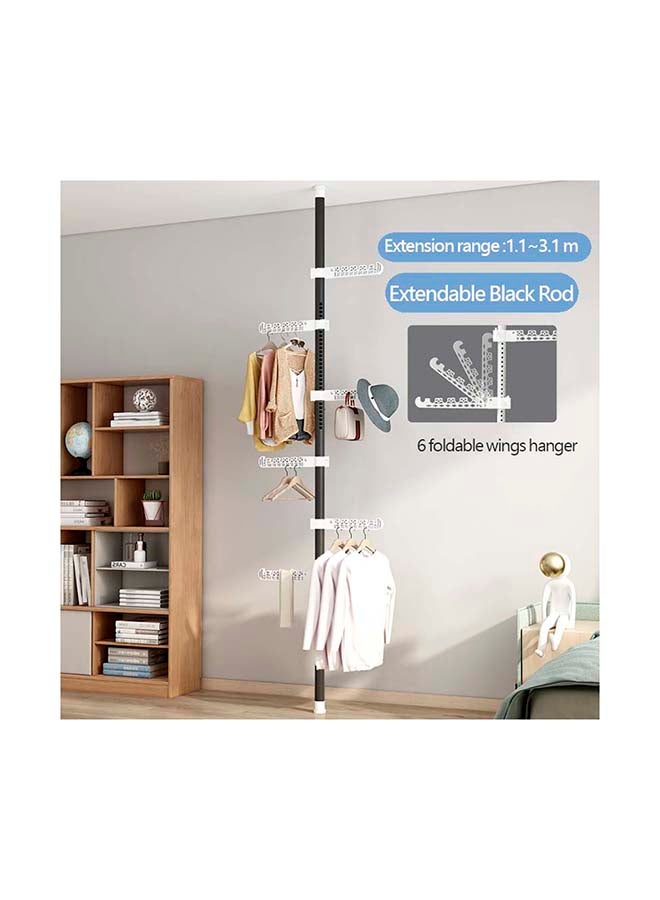 fashionhome 6 Layered Storage Rack And Hanger Black 3.1meter - Image 1
