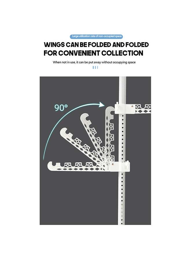 fashionhome 6 Layered Storage Rack And Hanger Black 3.1meter - Image 3