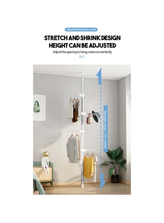 fashionhome 4 Layered Storage Rack And Hanger Silver 3.1meter - Image 3