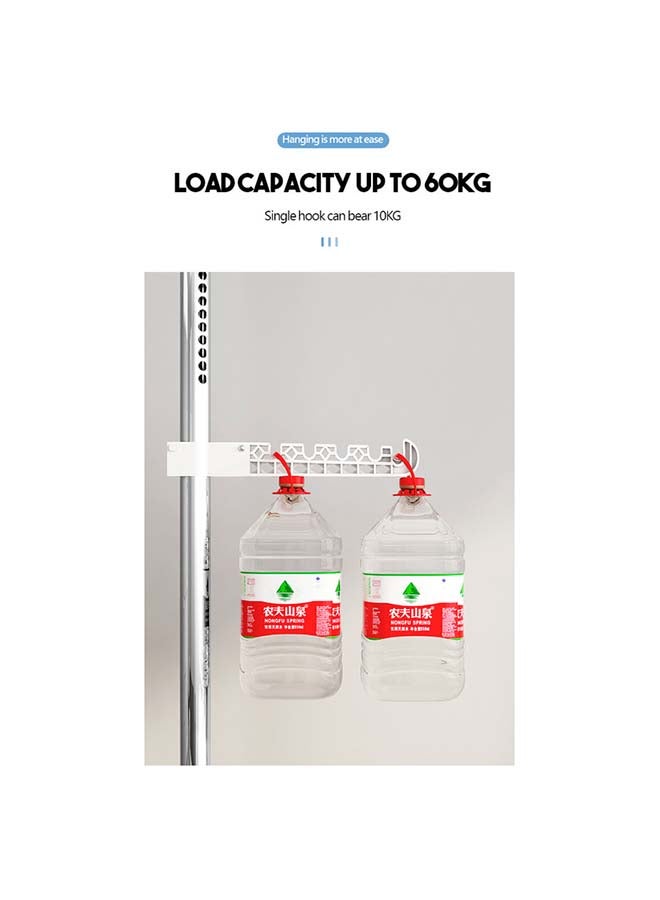 fashionhome 4 Layered Storage Rack And Hanger Silver 3.1meter - Image 4