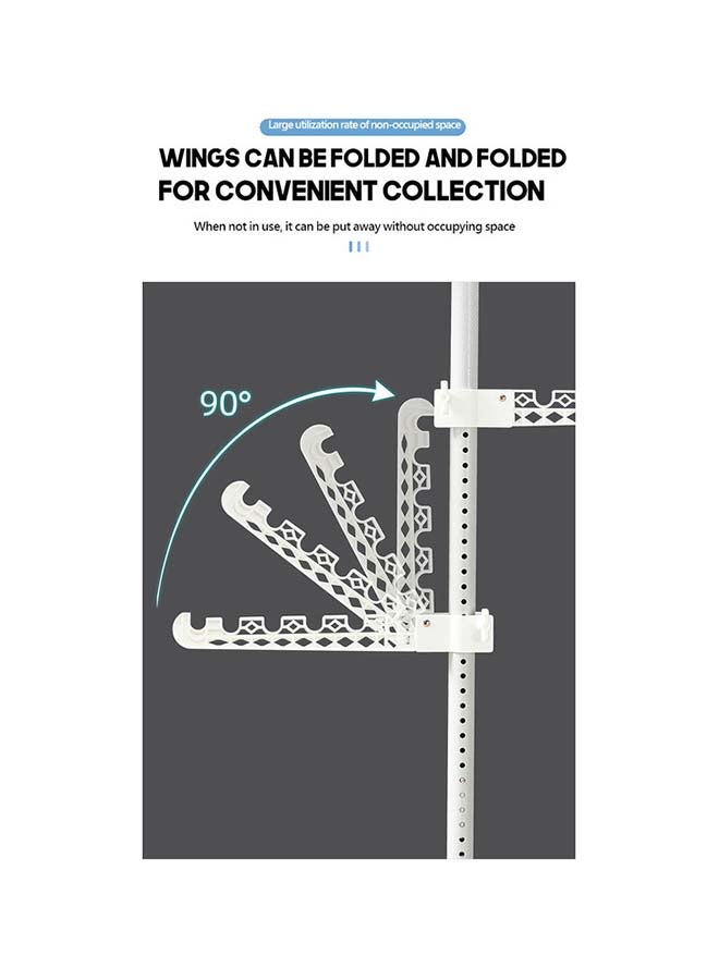 fashionhome 4 Layered Storage Rack And Hanger Silver 3.1meter - Image 5