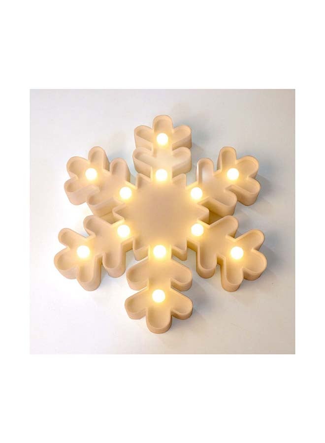 12-Piece Led Snowflake Shaped Night Light White 25x25x3cm - v1613459709/N44459232A_2