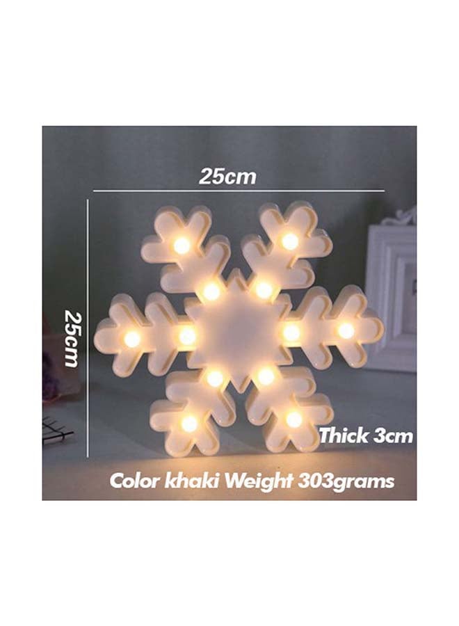 12-Piece Led Snowflake Shaped Night Light White 25x25x3cm - v1613459709/N44459232A_4