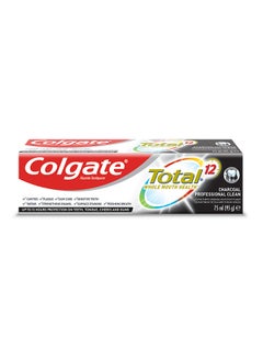 Colgate Total 12 Charcoal Deep Clean ToothPaste, 75ml Multicolor  - Image 4