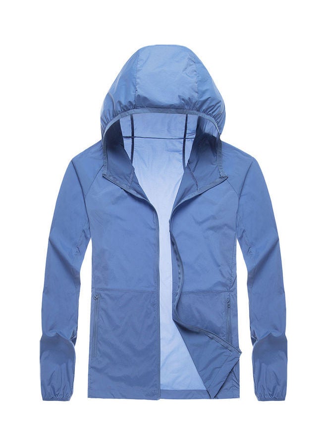 Sun Protective Waterproof Jacket Blue - Image 1