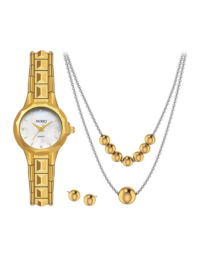 Generic - women 4- Piece Gold Plated Watch Set - Image 1