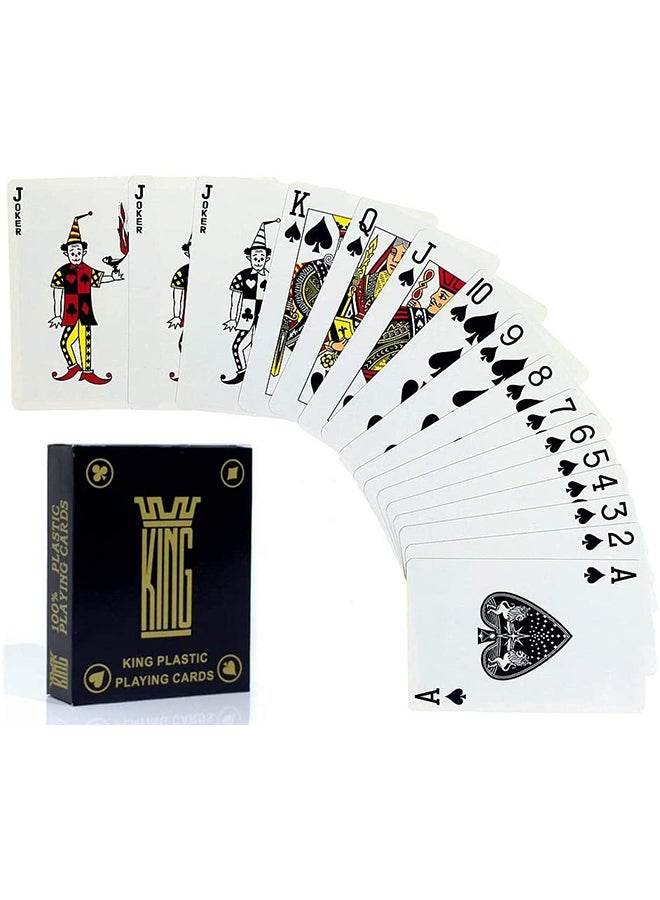 King Plastic Durable And Washable Non-Toxic 55 Decks (3 Jokers) Playing Card - Image 2