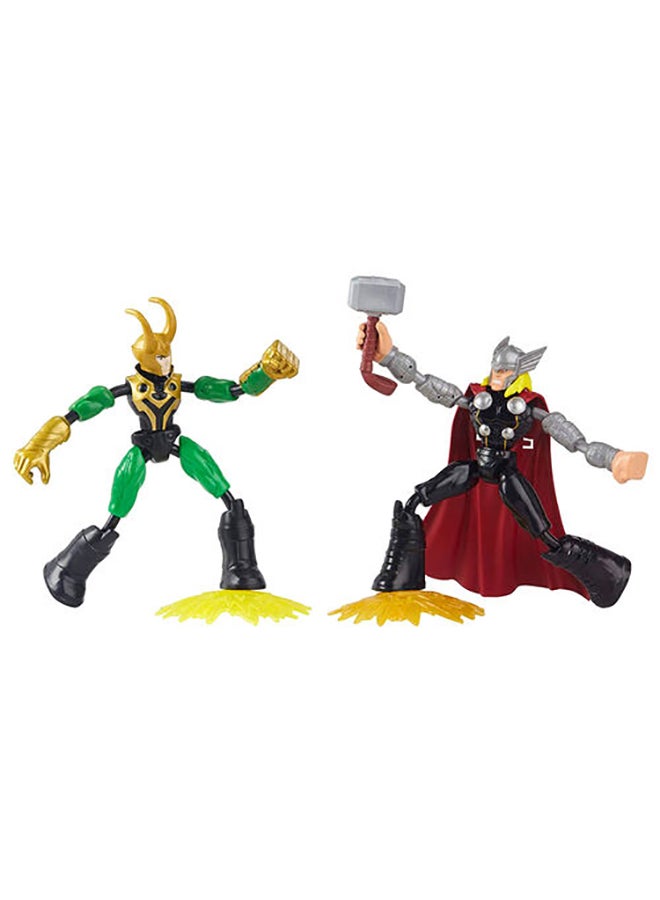 مارفل ألعاب مجسمات بيند آند فليكس لشخصيات ثور ضد لوكي - Image 1