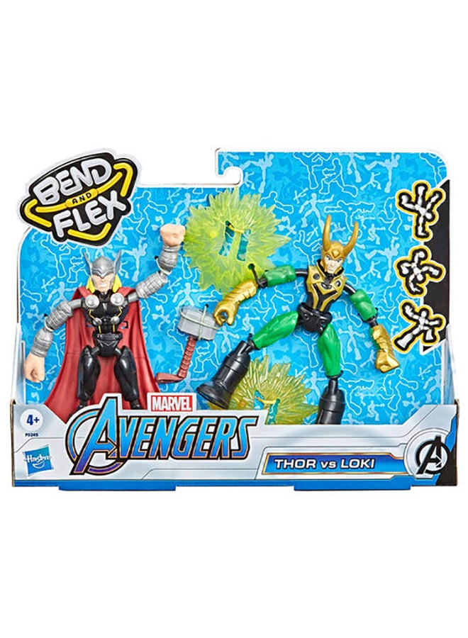 مارفل ألعاب مجسمات بيند آند فليكس لشخصيات ثور ضد لوكي - Image 2