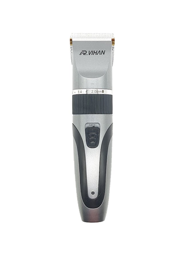 R.Vihan 4 In 1 Wireless Hair Clipper With Adjustable Blade From 0.8 to 2.0mm Silver/Black