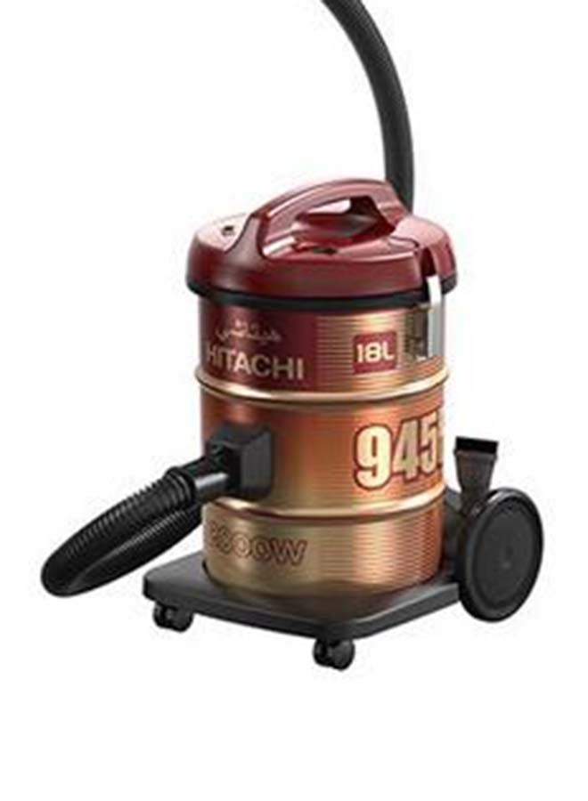 هيتاشي مكنسة كهربائية أسطوانية الشكل 18 L 2000 W CV-945F SS220 WR أحمر/ذهبي - Image 2