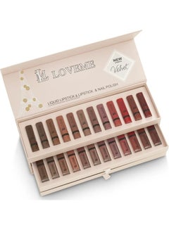 LOVE ME Liquid Lipstick And Nail Polish Set Multicolour  - Image 3