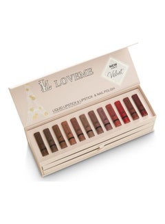 LOVE ME Liquid Lipstick And Nail Polish Set Multicolour  - Image 4